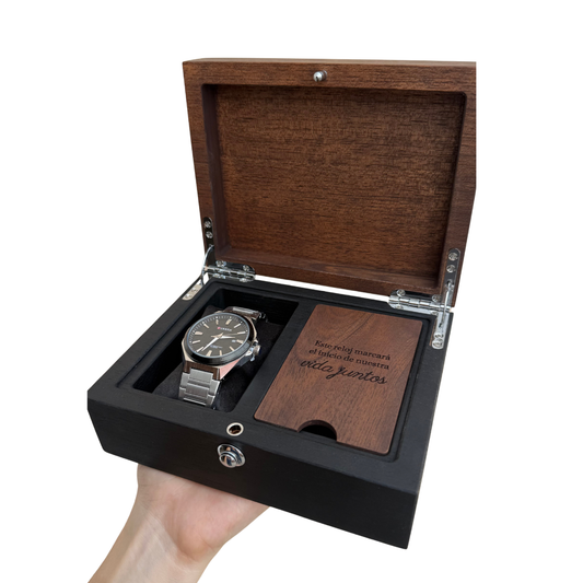 Estuche para Reloj de Compromiso Bicolor