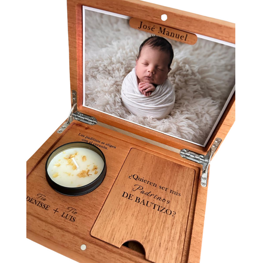 Estuche para Padrinos de Bautizo