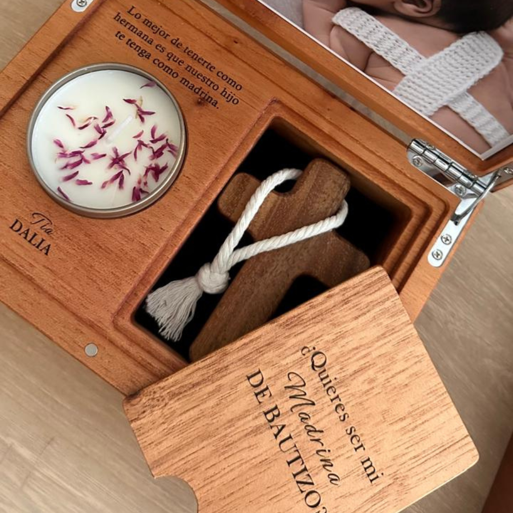 Estuche para Padrinos de Bautizo